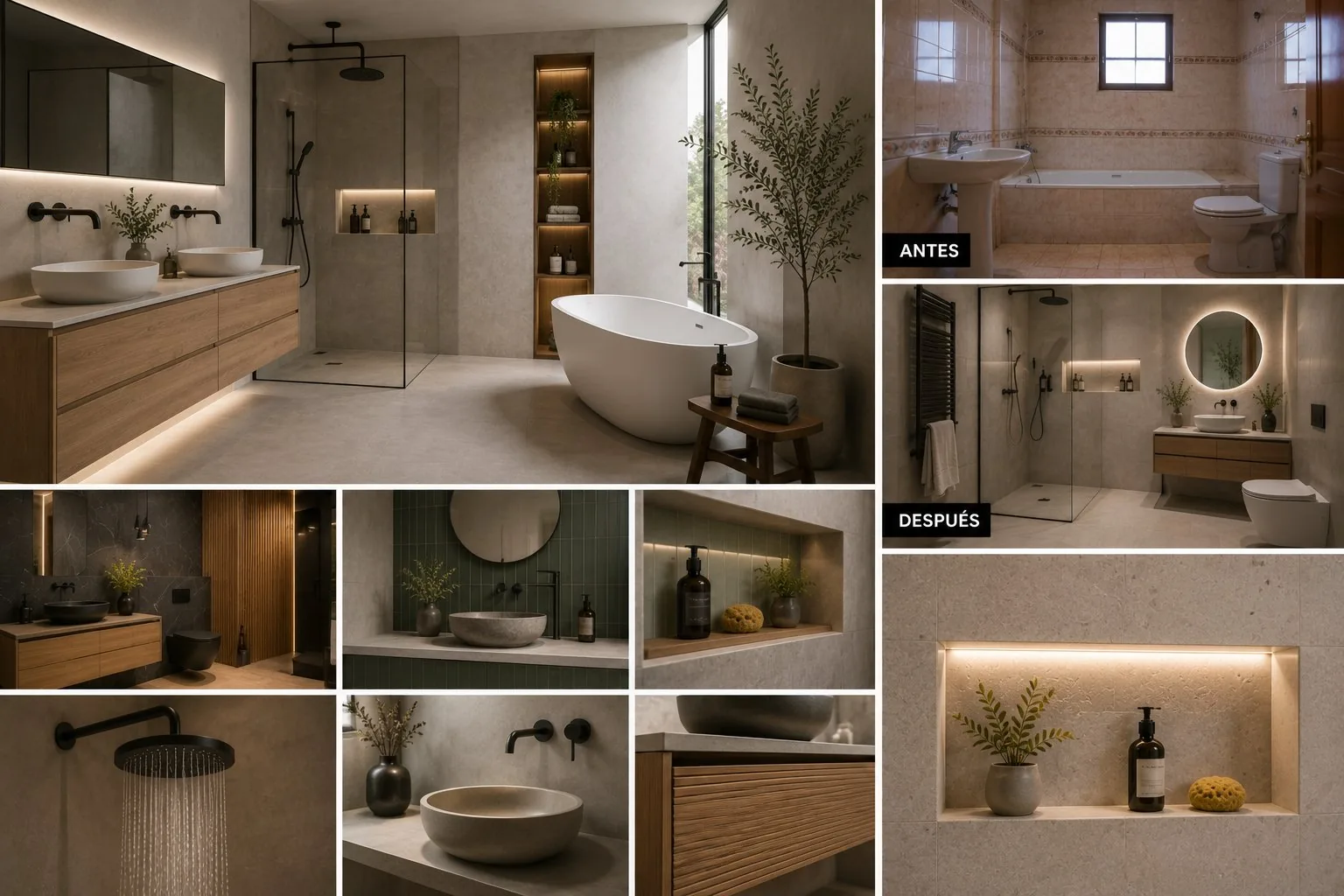 Reforma de baño en Canet d'en Berenguer — ducha italiana y acabados premium
